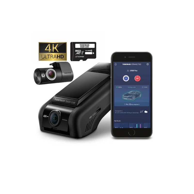 Thinkware U1000 Plus – 4K UHD Front & 2K Rear Dash Cam