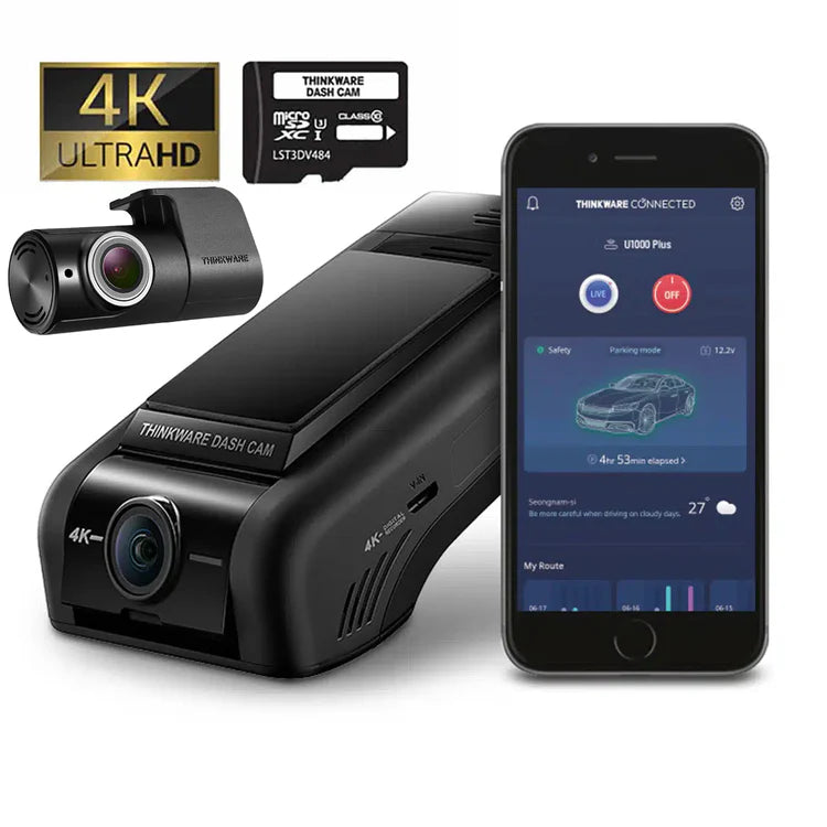 Thinkware U1000 Plus – 4K UHD Front & 2K Rear Dash Cam