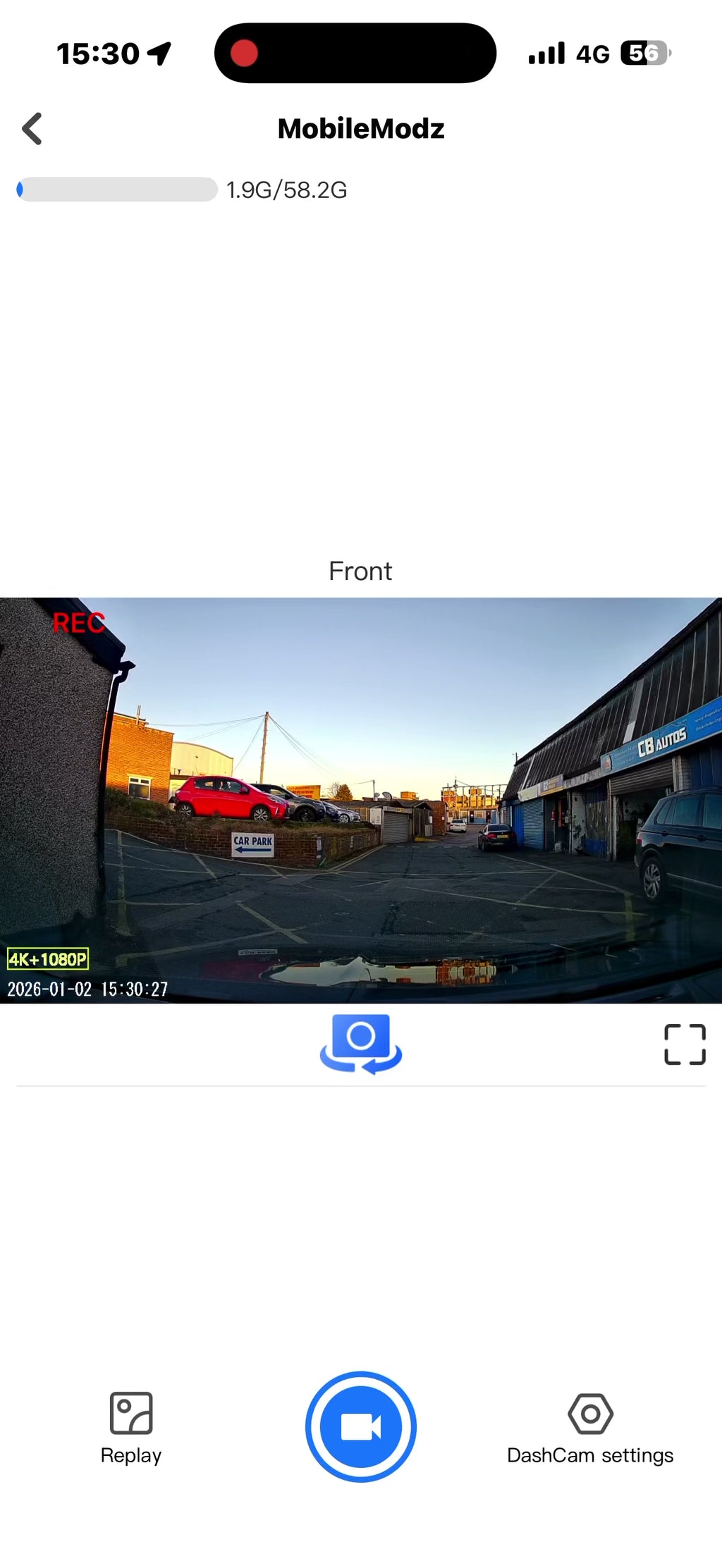 MMV2 Front & Rear Dashcam